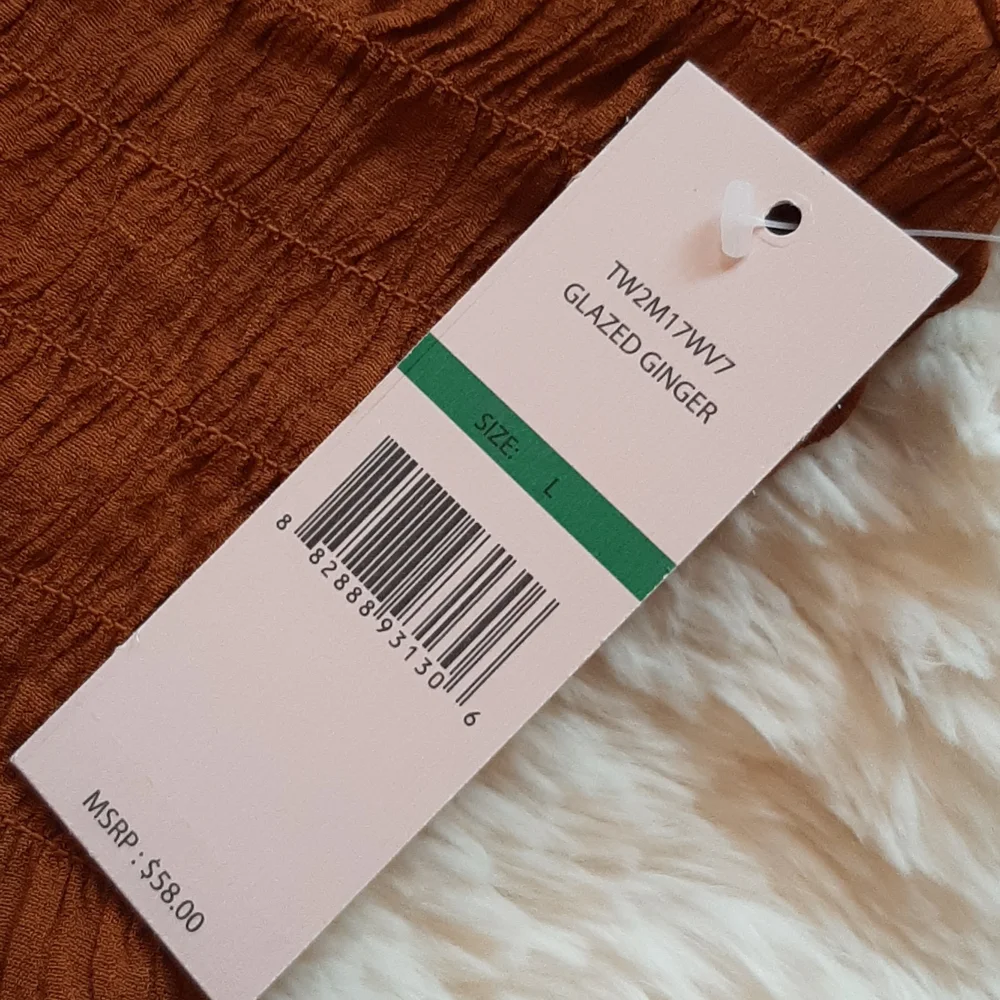 SOLD*Nanette Lepore Glazed Ginger Ruched Top Ruffle Bottom & Sleeves, Large, NWT - Picture 6 of 11